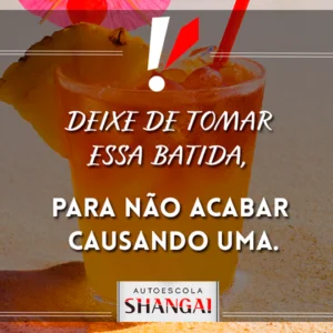 Deixe de tomar essa batida para não acabar causando uma.