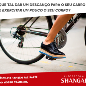 Bicicletas também fazem parte do trânsito