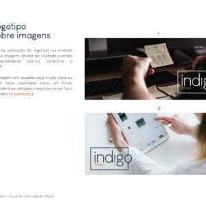 Logotipo sobre imagens