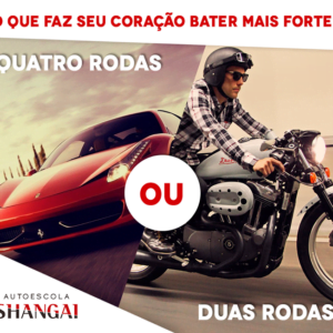 Prefere carro ou moto?