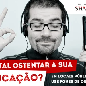 Use o fone de ouvido