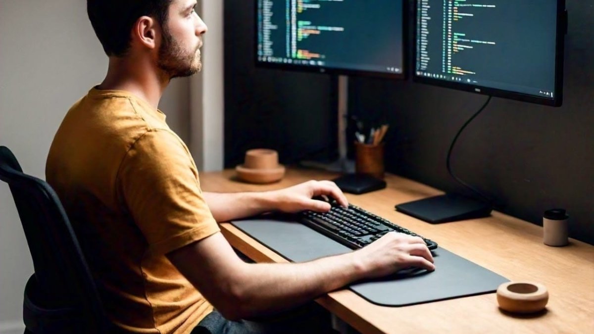 Foto de Web Designer Trabalhando