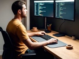 Foto de Web Designer Trabalhando